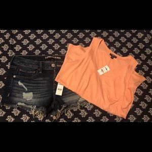 NWT EXPRESS OUTFIT(shorts & shirt included)